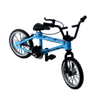 Mini vélo en alliage avec doigt en métal, jouet de course, Simulation de route, jouets de Collection pour enfants