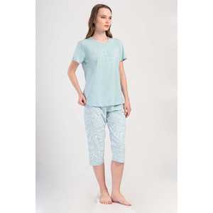 Combinaison de nuit ovale à manches courtes et col rond pour femme, taille XXL - Product Image 2