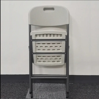 Chaises pliantes en plastique blanches pour événements, mariages, fêtes, jardins – Vente en gros, portables, économiques