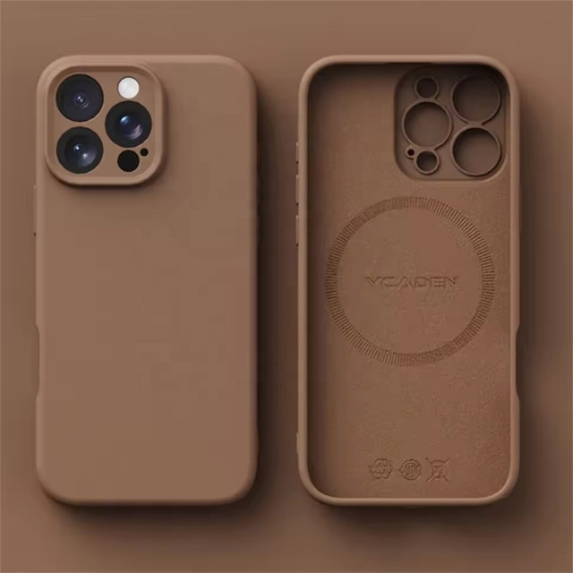 Luxury Liquid Silicone Magnetic Case for iPhone 17 Air 16 Plus 15 14 13 12 Pro Max 17Pro Wireless Charging Skin Smooth Cover