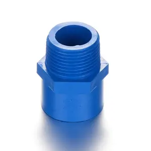 Plastic Pipe Fittings Hot Sale In Philippines Market Blue GB DIN PVC Male Adapter