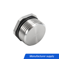 Bouchon d'obturation hexagonal métallique OEM de qualité supérieure, filetage M PG BSP, acier inoxydable NPT 3/4" 1" 2" 3"