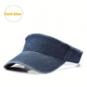 Gorra de Visera de Mezclilla con Borde Deshilachado, Moderna y a la Moda para Mujer, con Logotipo Personalizado, de Algodón, para Deportes de Verano, para Hombre y Mujer - Product Image 4