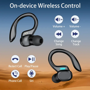 Écouteurs sans fil TWS à commande tactile avec contrôle du volume pour iPhone, écouteurs de course sans fil pour Android, <span class=keywords><strong>casque</strong></span> de jeu Hi-Fi - Product Image 5