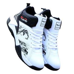 Chaussures de basket-ball pour hommes en cuir, à semelle épaisse, pour le printemps et l'été, chaussures de sport élégantes, style basket-ball pour hommes - Product Image 6