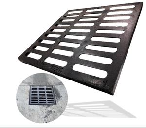 Grille de drainage carrée en <span class=keywords><strong>fonte</strong></span> ductile de classe <span class=keywords><strong>B125</strong></span>, robuste, en métal, pour la sécurité des sols en bord de route, couleur personnalisée - Product Image 3