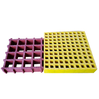 Grille moulée en fibre de verre GRP FRP standard américaine, maille 1,5 x 1,5 pouces, épaisseur 38 mm