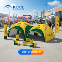 Tente publicitaire gonflable multifonctionnelle imperméable avec pare-soleil pour concessionnaires automobiles, expositions et stands commerciaux