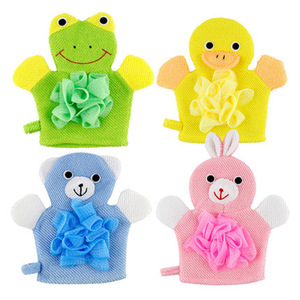 Cartoon Exfoliërende Handschoenen Baby <span class=keywords><strong>Kids</strong></span> Douche Handschoenen Schrobben Handschoenen Badwanten Voor Baby 'S - Product Image 1