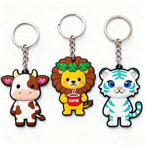 Portachiavi in Gomma Morbida con Personaggi Animali Cartoon Carini per Bambini e Collezionisti con <span class=keywords><strong>Figure</strong></span> Popolari - Product Image 4
