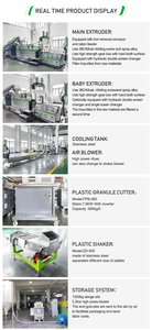 Machine de recyclage de films plastiques PP PE PA PS PET Lvdao 300-350kg/h à vis simple et <span class=keywords><strong>double</strong></span> étage pour la fabrication de granulés – Prix abordable - Product Image 6