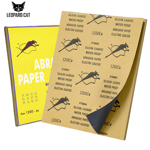 Muestra Gratuita de Papel de <span class=keywords><strong>Lija</strong></span> Eagle 400 <span class=keywords><strong>600</strong></span> 800 Granos, Dureza Media, OEM, Abrasivo Húmedo/Seco para Pulir Madera, Metal y Automóviles - Product Image 1