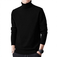 Prix négociable : Pull col roulé pour homme, nouvelle collection hiver 2025, doublure polaire, très épais, chaud, sous-vêtement thermique en maille