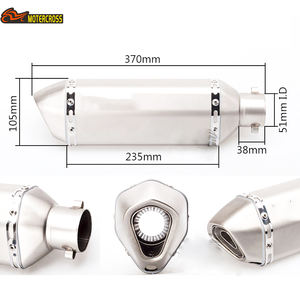 MOTERCROSS Moto Moto Tuyau D'échappement Motocross Silencieux D'échappement <span class=keywords><strong>DB</strong></span> <span class=keywords><strong>Killer</strong></span> Scooter Pit <span class=keywords><strong>Bike</strong></span> Saleté R1 R3 R6 ER6N CBR250R - Product Image 5