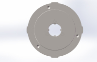 YTUM K12-125 Mandrin de tour autocentrant à quatre mors, montage cylindrique court, mandrin manuel pour l'usinage d'objets carrés et octogonaux