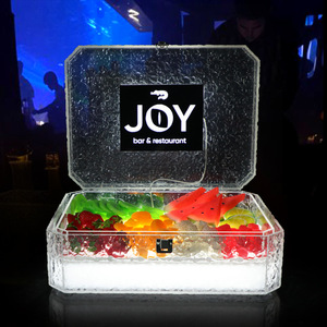 Caja iluminada para frutas con asa para restaurante, bar, discoteca, KTV, bandejas para servir en fiestas. - Product Image 2