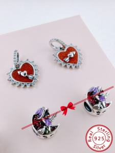 Vente en gros d'usine, marque HaYa, breloques tendance en argent sterling 925 pour bracelets, accessoires de fabrication de bijoux DIY en vrac - Product Image 4