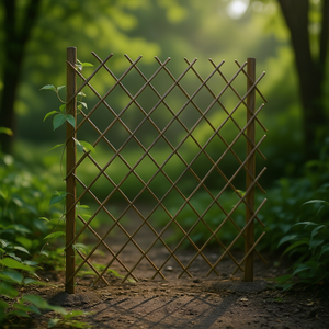 Valla de mimbre rectangular de bambú duradero de 70.9"x47.2" para patios traseros - Product Image 2