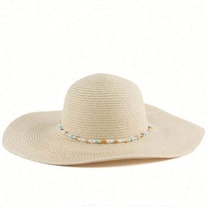 New Women's Large Brim Sunshade <b>Straw</b> <b>Hat</b> Vacation Raffia <b>Straw</b> Trilby Travel Beach <b>Hat</b> Sun <b>Hat</b> for Women - Product Image 3