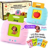 Machine d'apprentissage éducative en langue anglaise pour les enfants d'âge préscolaire et les élèves du primaire, jouets d'entraînement avec cartes flash parlantes