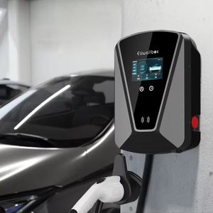 สถานีชาร์จรถยนต์ J1772 12KW 50A Type 1 แบบติดผนัง พร้อมสายเคเบิลยาว 5 เมตร FU-AM3-50-01 สถานีชาร์จสำหรับรถยนต์ไฟฟ้า - Product Image 1