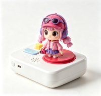 Figurine de dessin animé personnalisée, figurine de fille, jouet, sculpture artistique, décoration, figurine, artisanat en PVC avec fonction NFC pour lecteur de musique