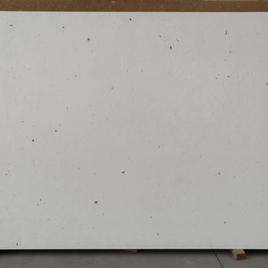 DECHITON HC-681 (Série <span class=keywords><strong>Calcaire</strong></span>) Dalle de quartz moderne inorganique blanc neige moucheté pour cuisine/plancher/table/salle à manger/mur - Product Image 1