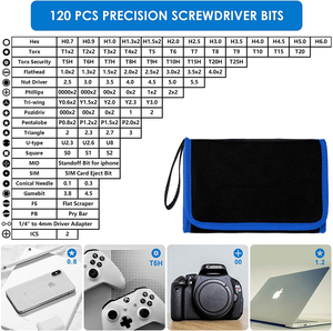 Kingsdun-Mini destornillador <span class=keywords><strong>Hoto</strong></span> con destornillador Manual profesional para iPhone y MacBook, 142 piezas - Product Image 2