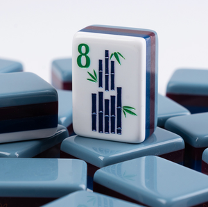 Custom Luxury Grey Mahjong Tile American <strong>Majong</strong> <strong>Set</strong> 160 4 Layer Acrylic Engraved UV Eco-Friendly Durable OMM Travel Game Gift - Product Image 1