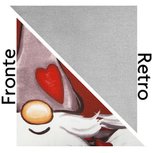 Cuscino Decorativo Excelsa a Forma di Gnomo in Cotone 45x20x45 Cm Quadrato Stampato Multicolore Lavabile Design Originale Made in Italy - Product Image 2