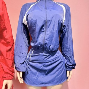 Conjunto de dos piezas de chaqueta de manga larga y falda para mujer, ropa de verano para estar en casa, conjunto de yoga con chaqueta de cremallera completa, conjunto de pantalones cortos para mujer - Product Image 6
