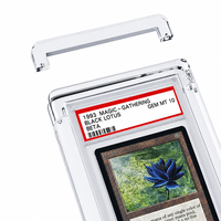 Kotak Display Kartu Akrilik Transparan dengan Magnet untuk Kartu Trading, Penyimpanan Kartu Olahraga PS a BGS Slabs, Pelindung Kartu Grosir
