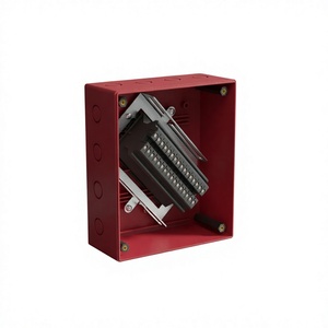 Caja de Control Universal de Plástico ABS Rojo de 16 Terminales con Cubierta Translúcida de PC FR, Diseño Duradero - Product Image 1