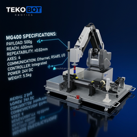 Station de travail universelle TEPKOBOT Desktop Cobot compatible avec le bras robotisé MG400 CR3 E6, plateforme de formation en laboratoire