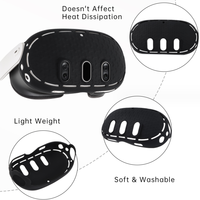 Accessoires VR Housse de protection antidérapante pour Meta Quest3 Lunettes Casque Housse de protection en silicone