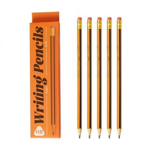 Sketch Black Red Strip Hexagonal HB Pencils Hardness Graphite Round Pencils With Eraser Toppers for African Classroom - Product Image 3
