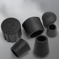 Embout de tube rectangulaire en plastique, insert pour tube de meuble, bouchons antidérapants et amortisseurs de chocs pour pieds de tube métallique carré