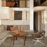 Conception d'intérieur de villa de luxe moderne, personnalisation complète de la maison, papier peint de luxe, éclairage, rideaux, revêtements de sol, package complet