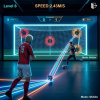 Système de projection murale interactif de football AR avec détection de vitesse de ballon, suivi de localisation et logiciel holographique 3D pour centre commercial