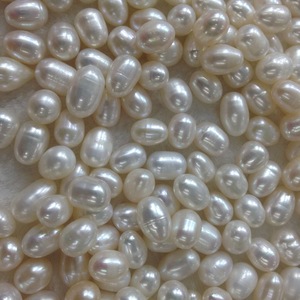 Bán buôn Loose Rice Shaped nước ngọt Ngọc Trai 2a3a4a thông báo cho 5-6 mét tự nhiên trắng hồng tím màu sắc đối với trang sức làm - Product Image 3