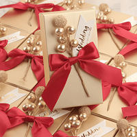 Gordon ruban de satin rose double face en gros cadeau personnalisé nœud gâteau bonbons bouquet de fleurs paquet cadeau rouleau de ruban de satin