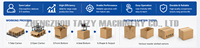 Érecteur de cartons entièrement automatique et scelleuse de cartons avec palettiseur robotisé
