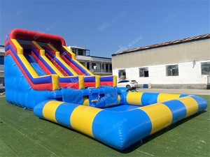 Grand toboggan aquatique <span class=keywords><strong>gonflable</strong></span> et piscine combinés Big <span class=keywords><strong>Happy</strong></span> <span class=keywords><strong>Hop</strong></span> - Toboggan <span class=keywords><strong>gonflable</strong></span> - Smile Inflatables - Certifié CE - Installation facile - Product Image 5