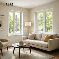 Ventanas de PVC con Aislamiento Térmico y Relleno de Argón, con Vidrio Low-E, Eficiencia Energética Certificada por NFRC, para Villas y Hoteles