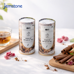 Emballage personnalisé pour café et thé, de qualité alimentaire, durable, boîte en carton cadeau, emballage cylindrique, tube en papier avec laminage mat - Product Image 2