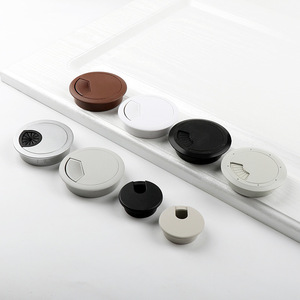 Manufacturer Direct ABS Plastic Threading Box <strong>Computer</strong> Desk Cover <strong>Cable</strong> Box Desk Round Wire Hole Cover - Product Image 2