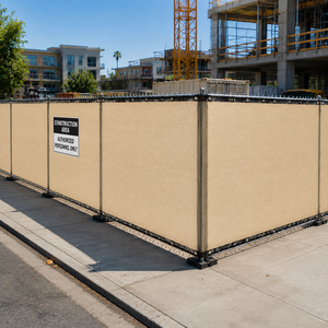 Écran de clôture de chantier en HDPE sur mesure, résistant, pare-vent, maille d'intimité pour clôture temporaire de chantier - Product Image 5