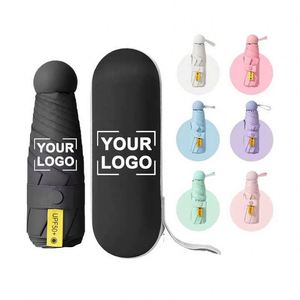 Parapluie compact pour femme, 5 plis, mini, pliable, promotionnel, impression personnalisée, cadeau, parapluie capsule - Product Image 2