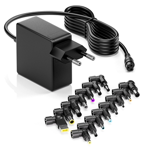 Cargador Universal PD para Portátil ETI 90W, Adaptador de Corriente CA/CC para Notebook, 8-16 Puntas, Protección OVP/OCP/OTP/SCP, Cable de 1.8m, CE/FCC/ROHS - Product Image 1