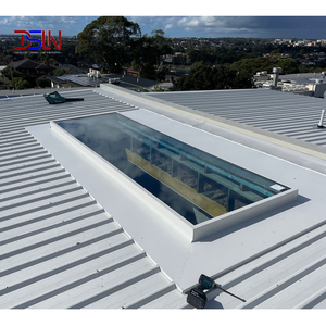 Ventana de Techo Corredera Eléctrica Automática de Aluminio, Moderna, de Acero Inoxidable, Insonorizada, Impermeable, con Aislamiento Térmico y Antirrobo - Product Image 2